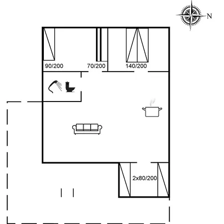 Tatil Evi Bridgette - 100m From The Sea By Interhome